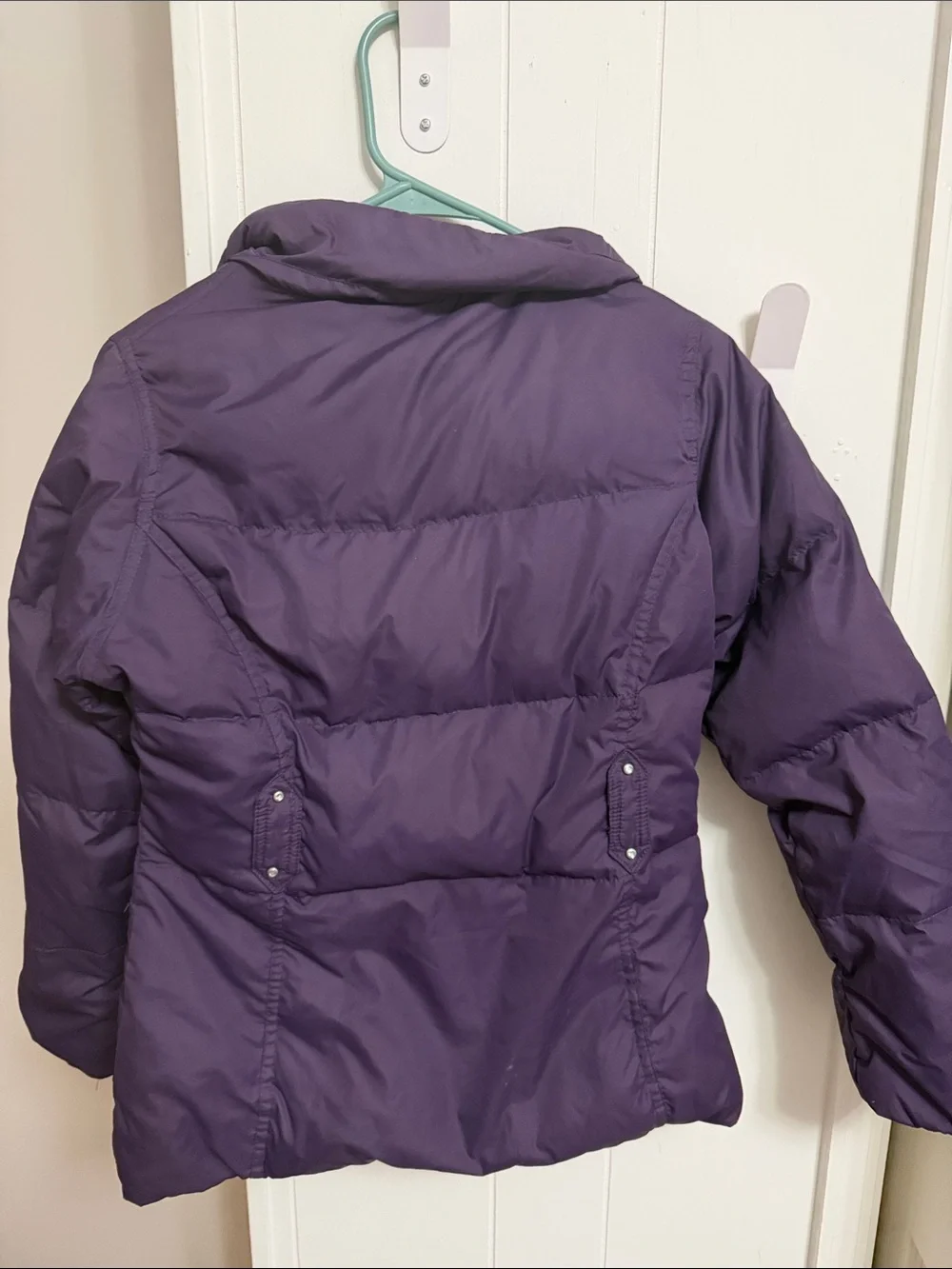 Hawke & Co girls Deep Purple Quilted Puffer Coat